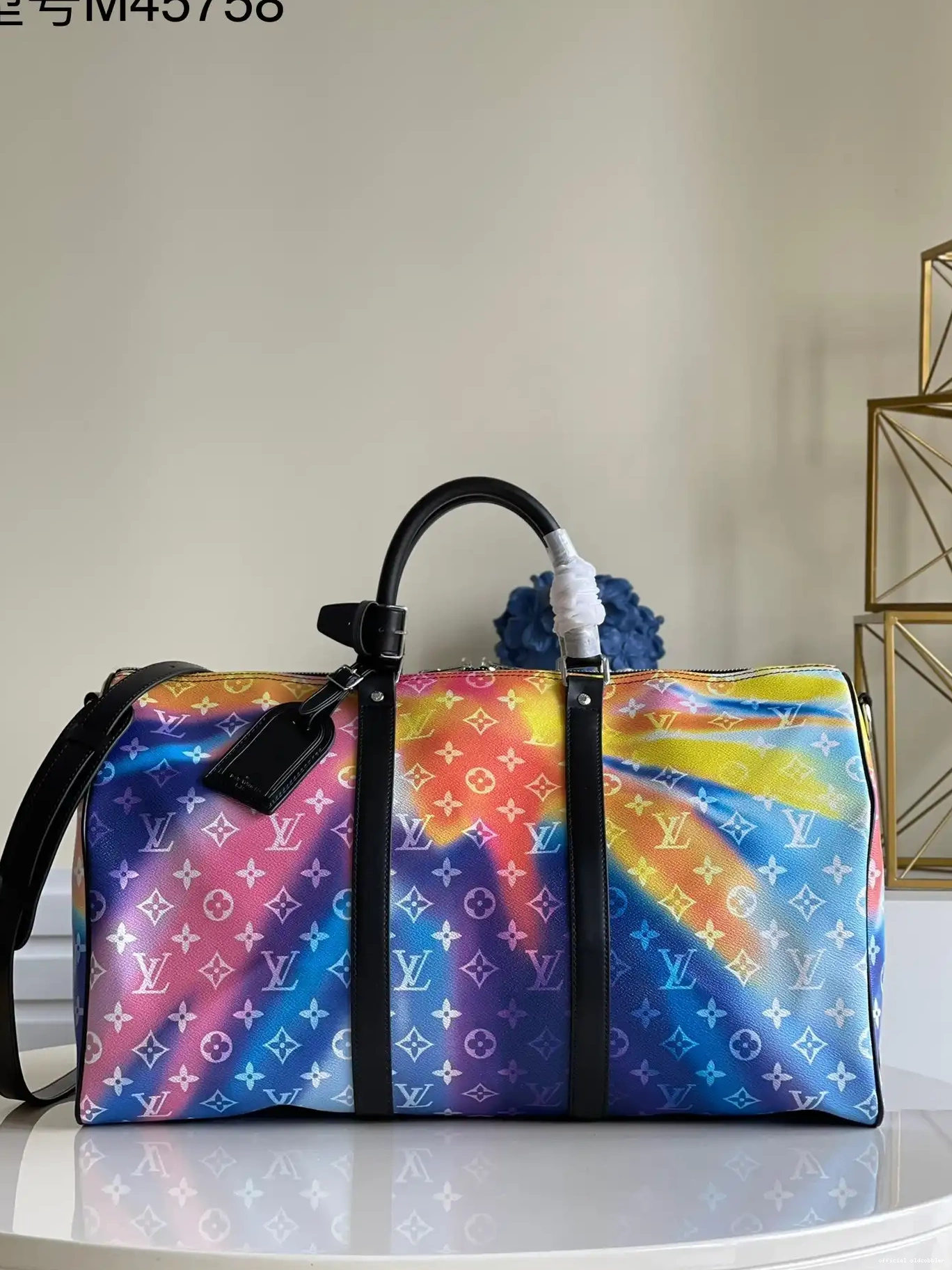 Official oldcobbler BANDOULIÈRE KEEPALL 50 VUITTON LOUIS 0617